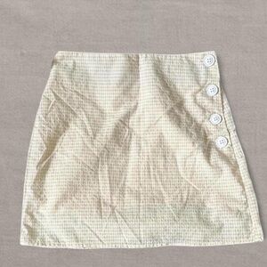 Urban Outfitters Cream Mini Skirt